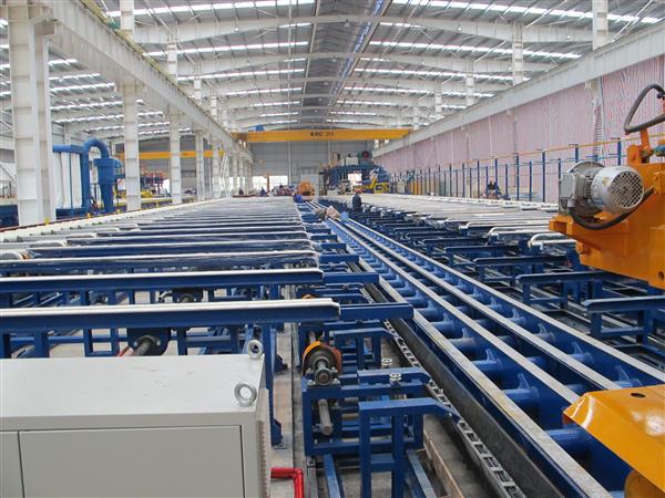 6000T Aluminum profile handling system 